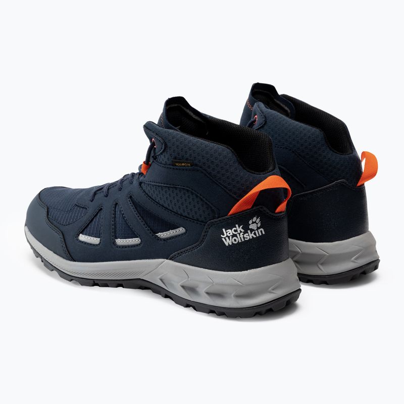 Jack Wolfskin vyriški trekingo batai Woodland 2 Texapore Mid navy blue 4051261_1178 3
