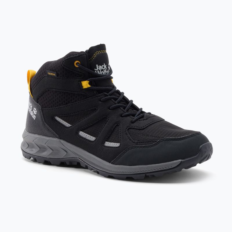 Jack Wolfskin vyriški trekingo batai Woodland 2 Texapore Mid black 4051261_6055