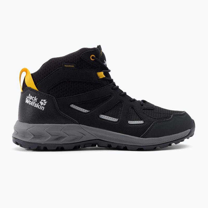 Jack Wolfskin vyriški trekingo batai Woodland 2 Texapore Mid black 4051261_6055 2