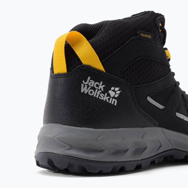 Jack Wolfskin vyriški trekingo batai Woodland 2 Texapore Mid black 4051261_6055 7