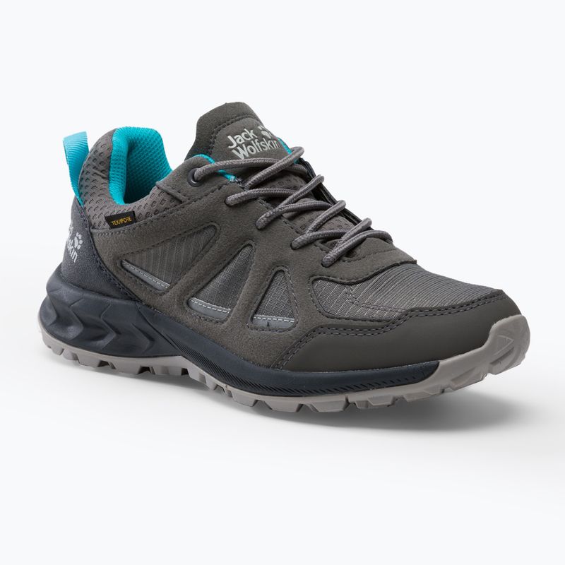 Jack Wolfskin moteriški trekingo batai Woodland 2 Texapore pilki 4051341_6338