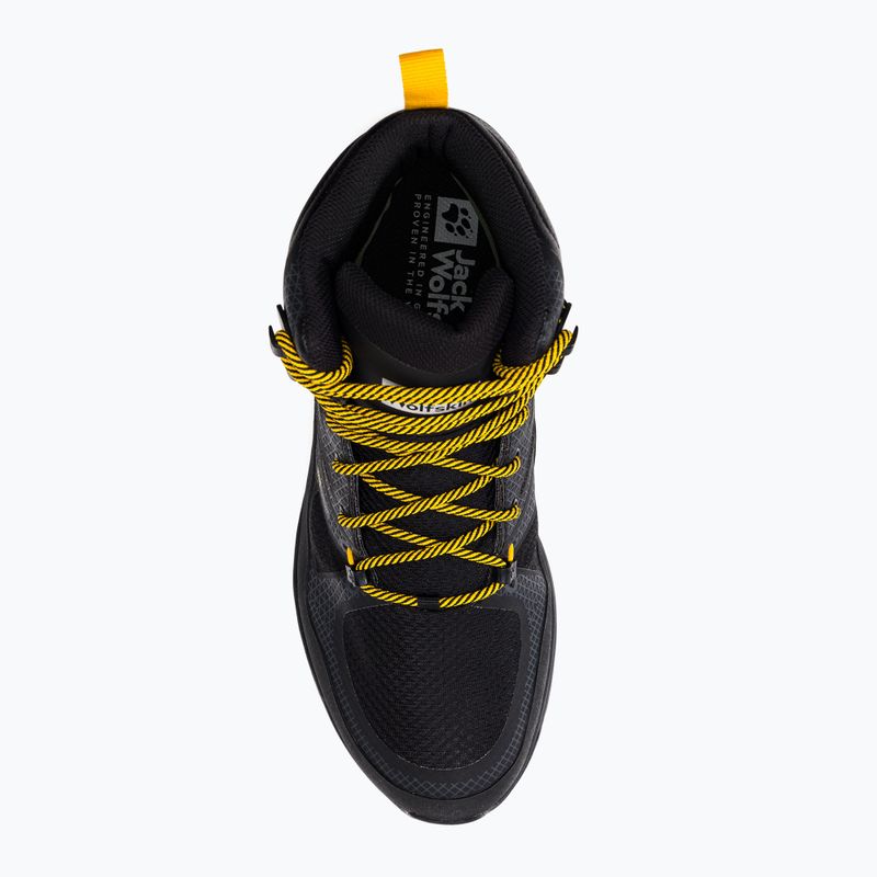 Jack Wolfskin vyriški Force Striker Texapore Mid trekingo batai black/burly yellow xt 4038823 6