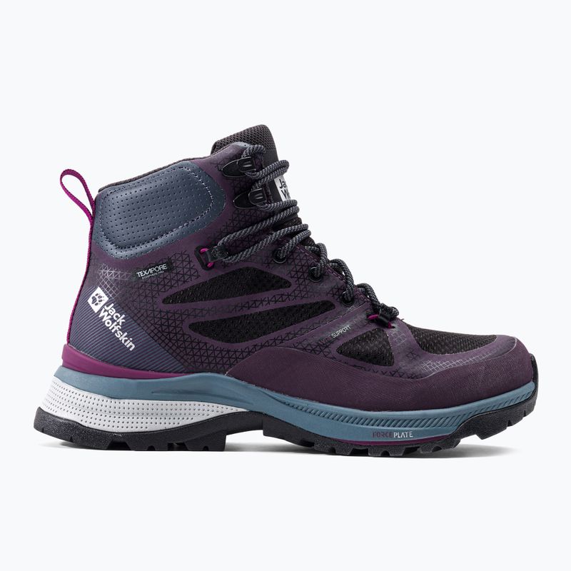 Moteriški trekingo batai Jack Wolfskin Force Striker Texapore Mid purple 4038873 2