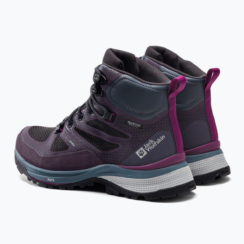 Moteriški trekingo batai Jack Wolfskin Force Striker Texapore Mid purple 4038873 3