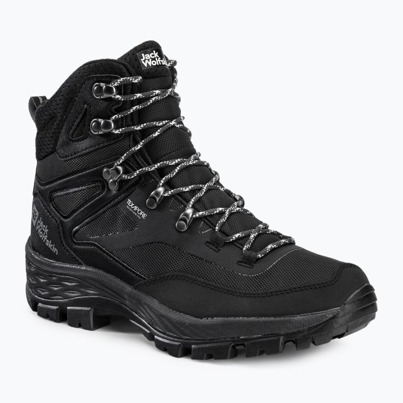 Jack Wolfskin vyriški trekingo batai Rebellion Guide Texapore Mid black 4053791