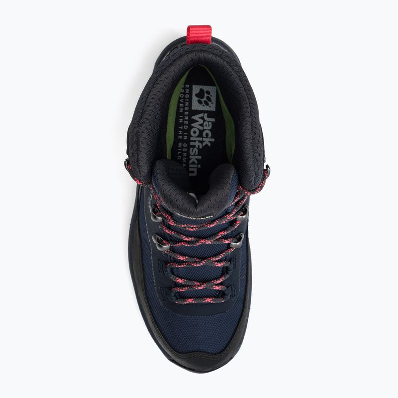 Jack Wolfskin moteriški trekingo batai Rebellion Guide Texapore Mid black-blue 4053801 6