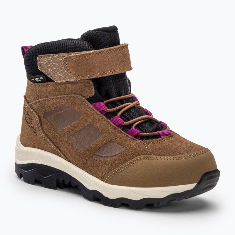 Jack Wolfskin vaikiški trekingo batai Vojo Lt Texapore Mid rudos spalvos 4054021