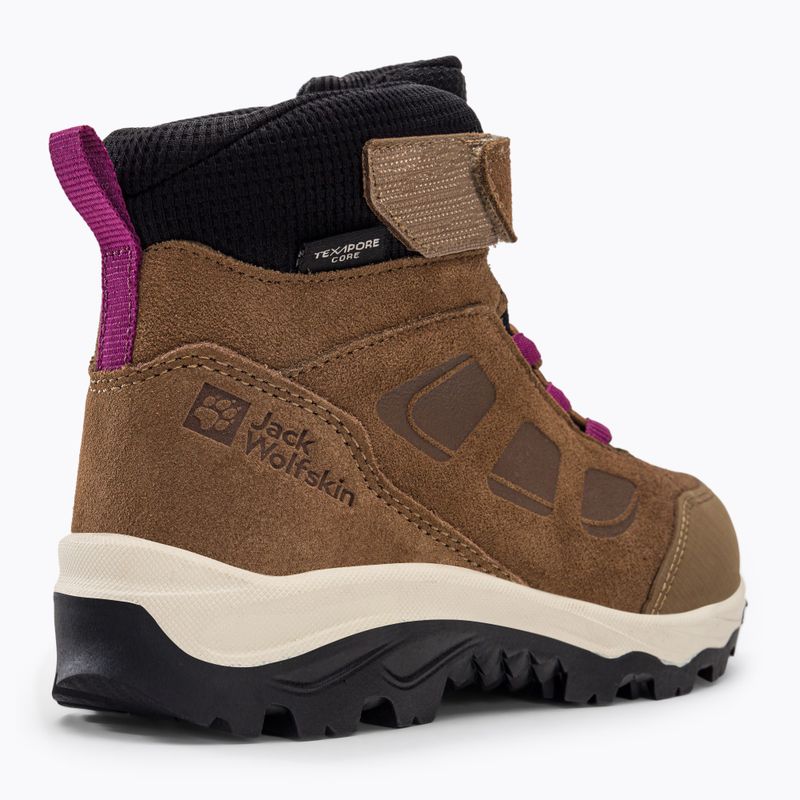 Jack Wolfskin vaikiški trekingo batai Vojo Lt Texapore Mid rudos spalvos 4054021 8