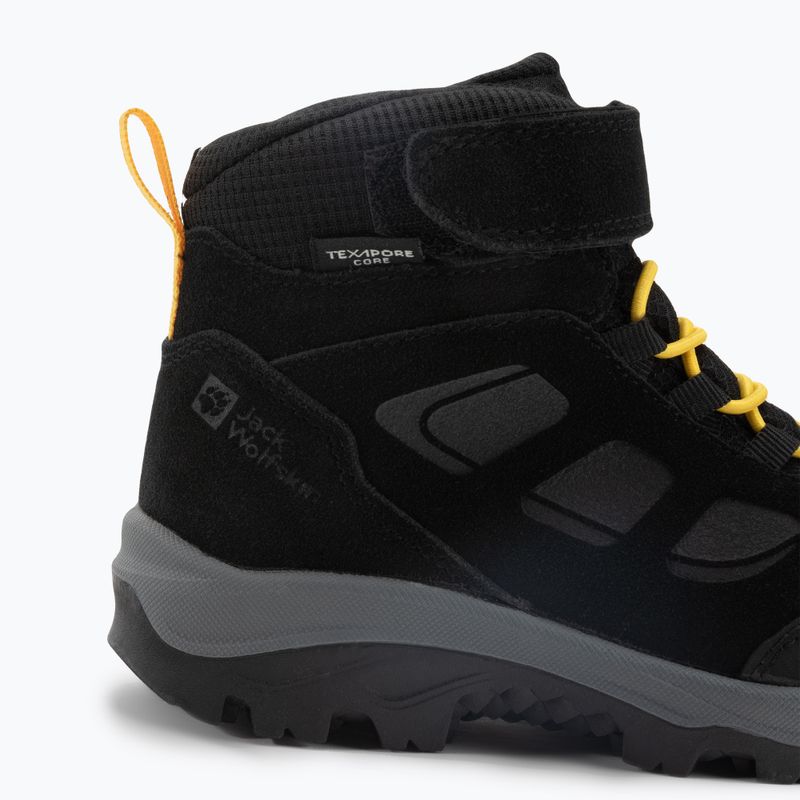 Jack Wolfskin Vojo Lt Texapore Mid vaikiški trekingo batai juodi 4054021 7