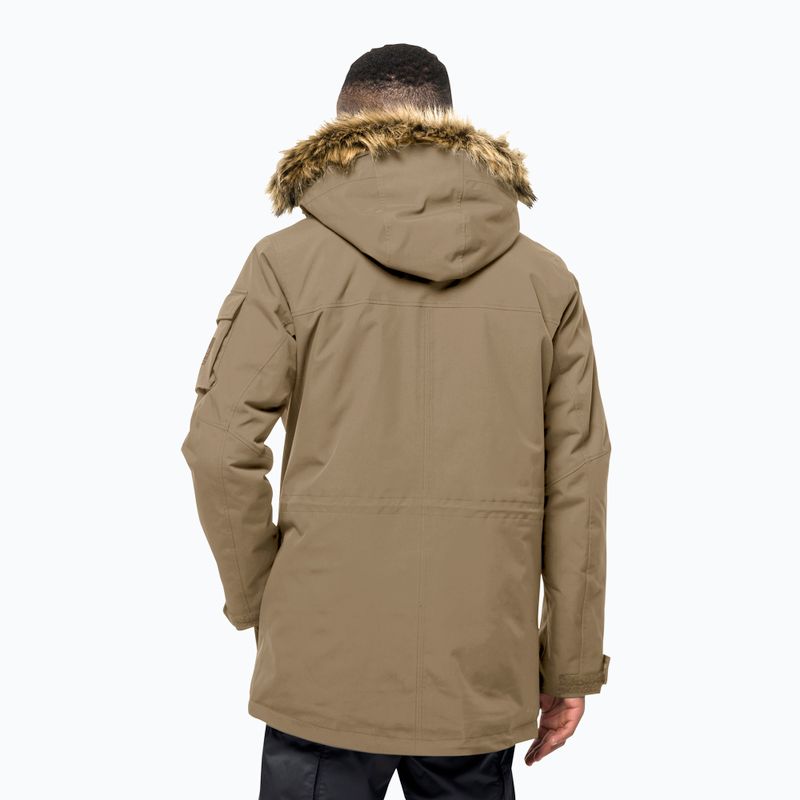 Jack Wolfskin vyriška žieminė striukė Glacier Canyon Parka brown 1107674_5136 2