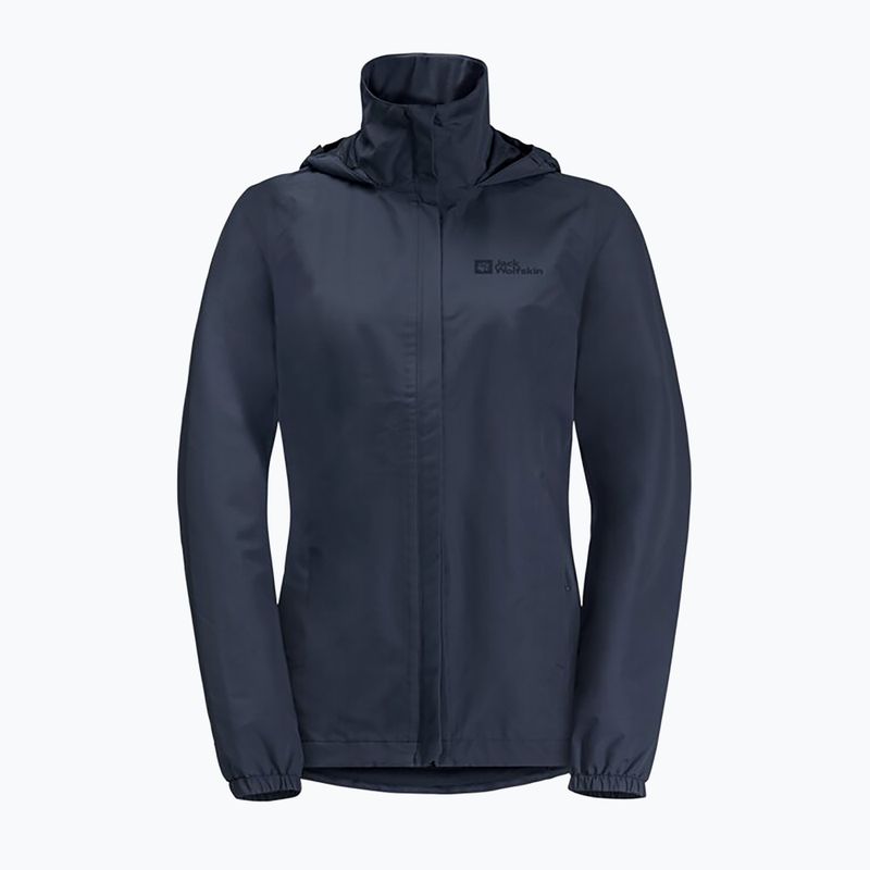 Jack Wolfskin moteriška striukė nuo lietaus Stormy Point 2L, tamsiai mėlyna 1111202 5