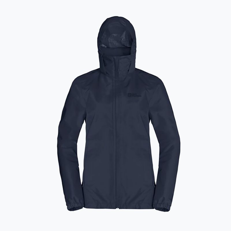 Jack Wolfskin moteriška striukė nuo lietaus Stormy Point 2L, tamsiai mėlyna 1111202 6