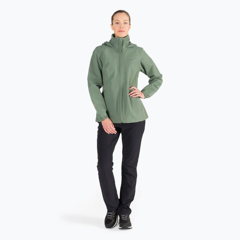 Jack Wolfskin moteriška striukė nuo lietaus Stormy Point 2L žalia 1111202_4311 2