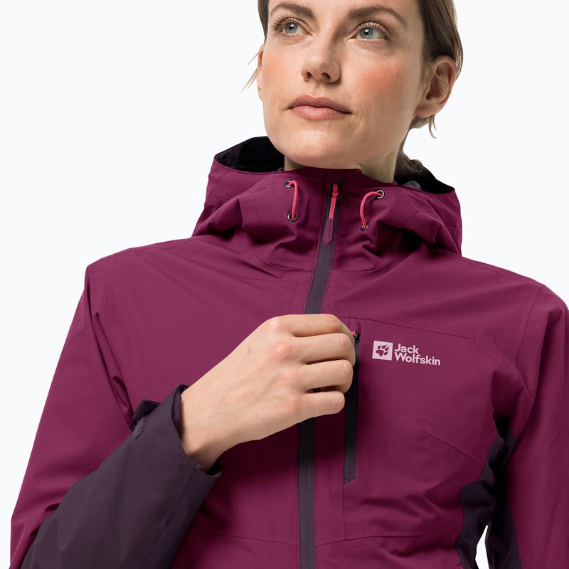 Jack Wolfskin Eagle Peak moteriška striukė nuo lietaus violetinė 1113004_1014 3