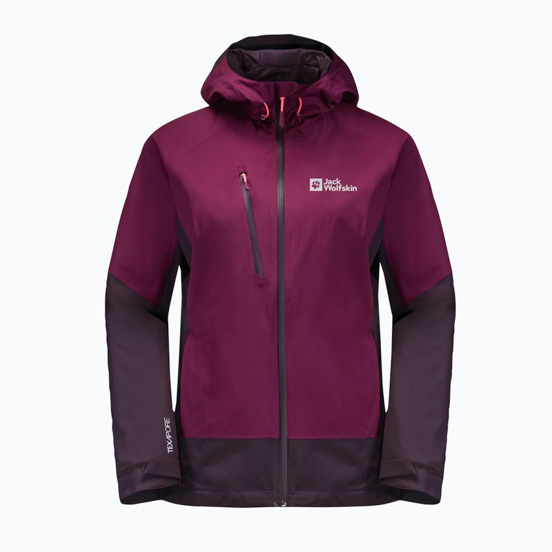 Jack Wolfskin Eagle Peak moteriška striukė nuo lietaus violetinė 1113004_1014 8