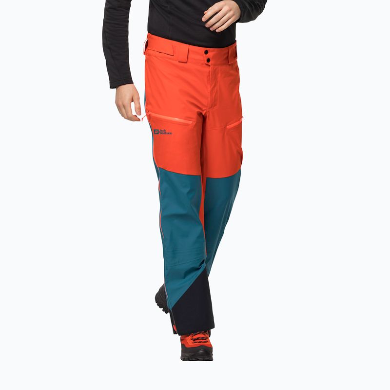 Jack Wolfskin vyriškos slidinėjimo kelnės Alpspitze 3L oranžinės 1115191