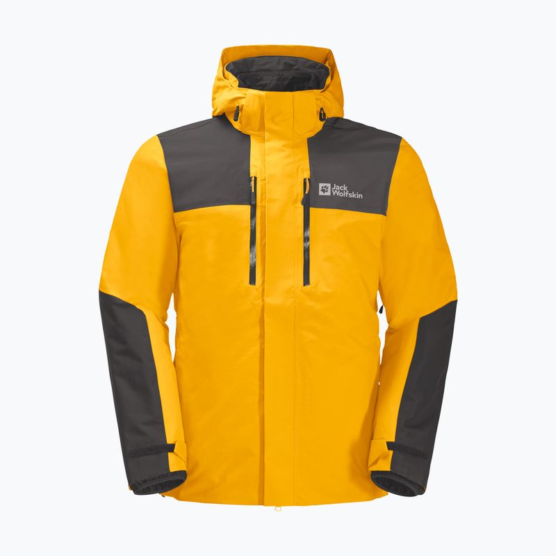 Jack Wolfskin vyriška striukė nuo lietaus Jasper, geltona 1115261_3802_002 9