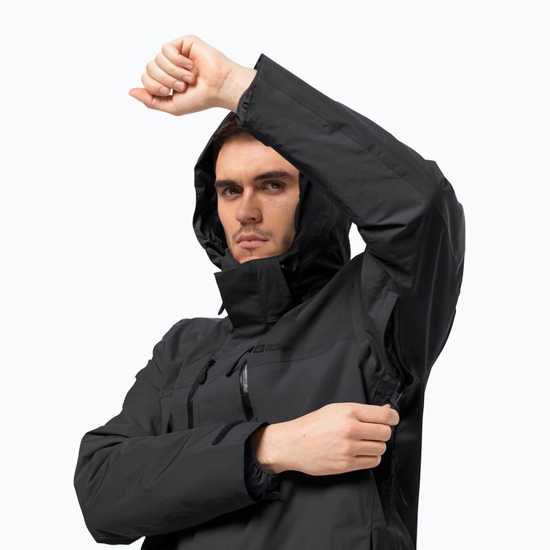 Jack Wolfskin vyriška striukė nuo lietaus Jasper juoda 1115261_6000_006 5