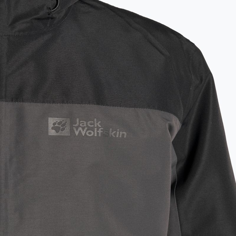 Jack Wolfskin vyriška striukė 3 viename Glaabach pilkai juoda 1115291_6000_006 3