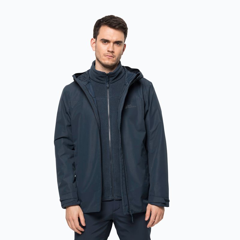 Jack Wolfskin vyriška striukė 3 viename Taubenberg navy blue 1115311_1010_006 5