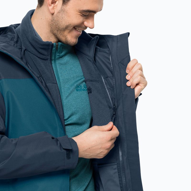 Jack Wolfskin vyriška striukė 3 viename Taubenberg blue 1115311_4133_006 8