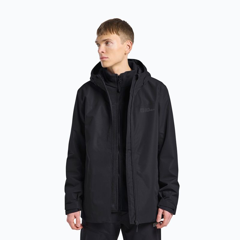Vyriška striukė 3in1 Jack Wolfskin Taubenberg 3In1 black 4
