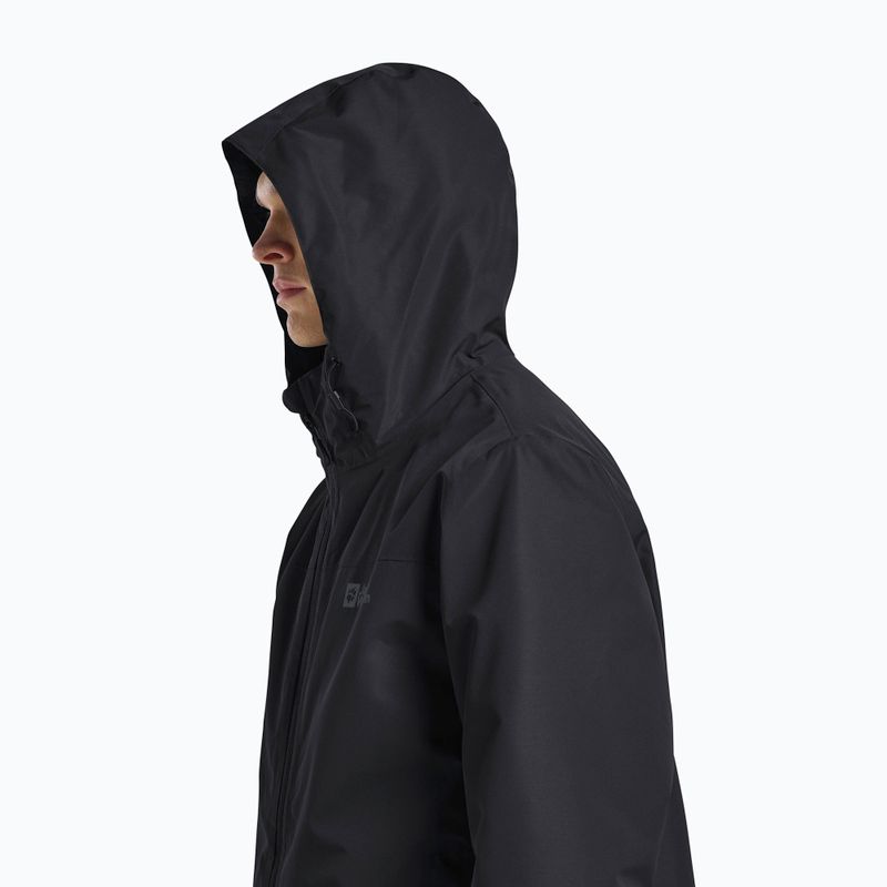 Vyriška striukė 3in1 Jack Wolfskin Taubenberg 3In1 black 7