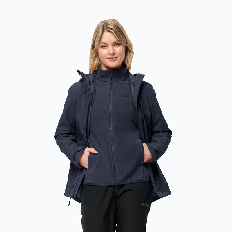 Moteriška striukė 3in1 Jack Wolfskin Moonrise 3In1 night blue 3