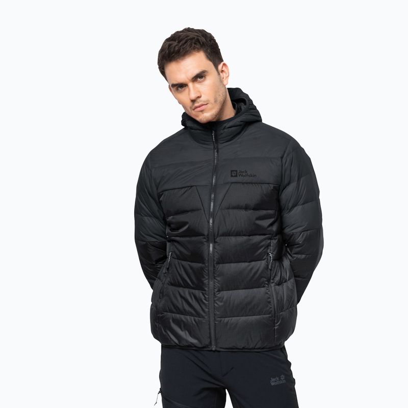 Jack Wolfskin vyriška pūkinė striukė Dna Tundra Down Hoody black 1206612_6350_006