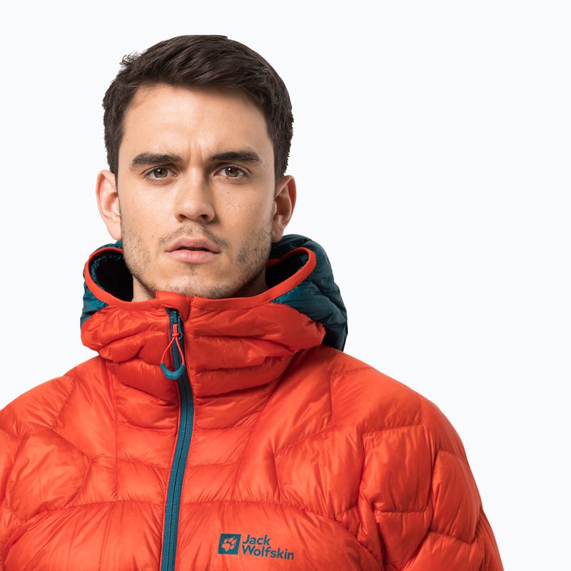 Jack Wolfskin vyriška striukė su gobtuvu Alpspitze Down Hoody skit, oranžinė 1206771_3017 3