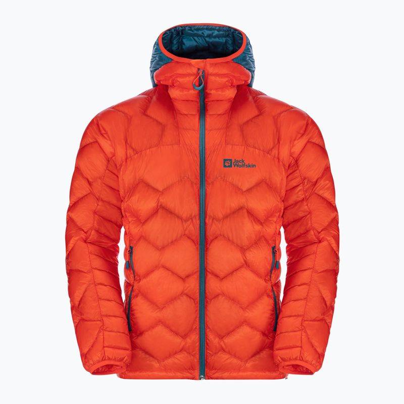 Jack Wolfskin vyriška striukė su gobtuvu Alpspitze Down Hoody skit, oranžinė 1206771_3017 7