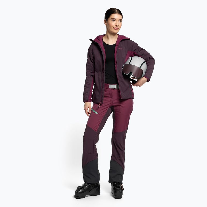 Jack Wolfskin moteriška slidinėjimo striukė Alpspitze Ins Hoody purple 1206801_2042 2