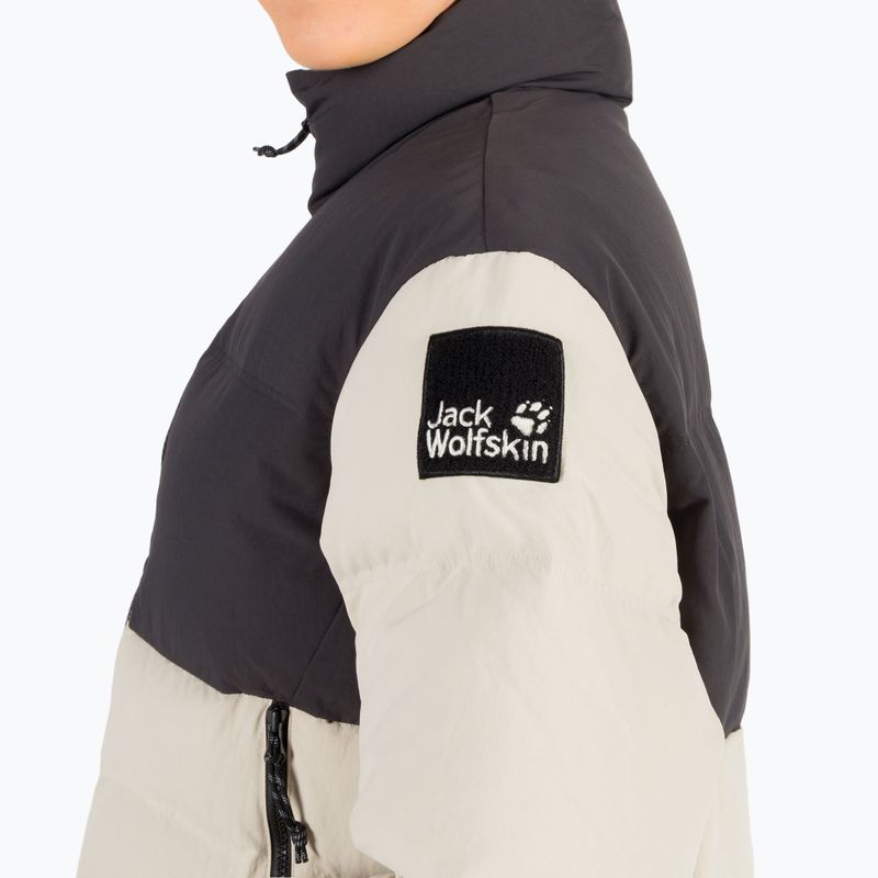 Jack Wolfskin moteriška pūkinė striukė Alex Down juoda ir smėlio spalvos 1206921 5