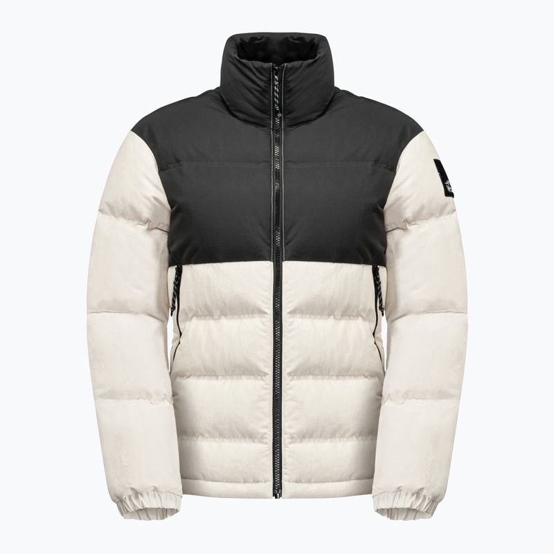 Jack Wolfskin moteriška pūkinė striukė Alex Down juoda ir smėlio spalvos 1206921 8