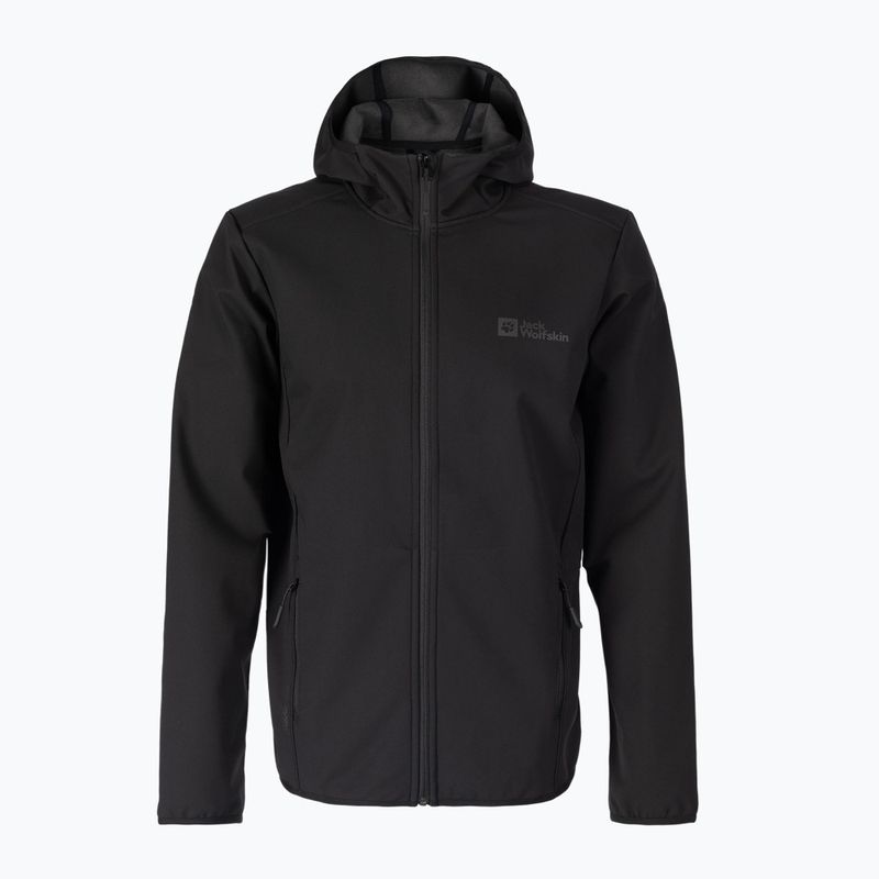 Jack Wolfskin Bornberg Hoody vyriška softshell striukė juoda 1307471_6000 5