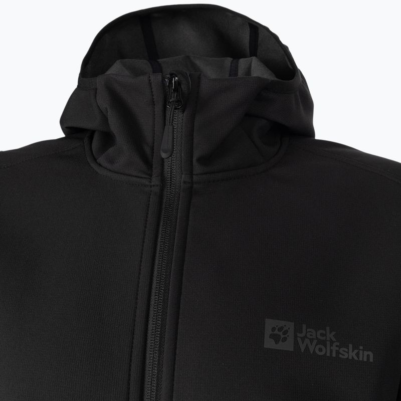 Jack Wolfskin Bornberg Hoody vyriška softshell striukė juoda 1307471_6000 9