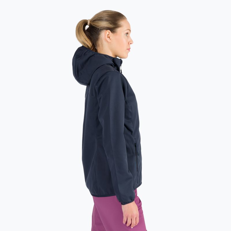 Jack Wolfskin moteriška softshell striukė Windhain Hoody navy blue 1307481_1010 3