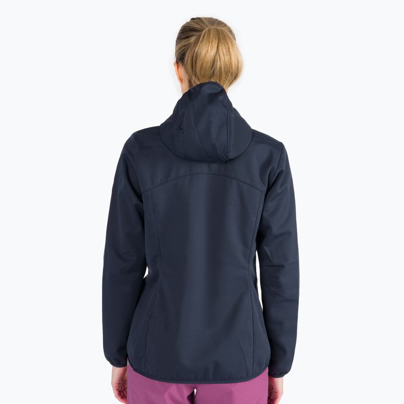 Jack Wolfskin moteriška softshell striukė Windhain Hoody navy blue 1307481_1010 4