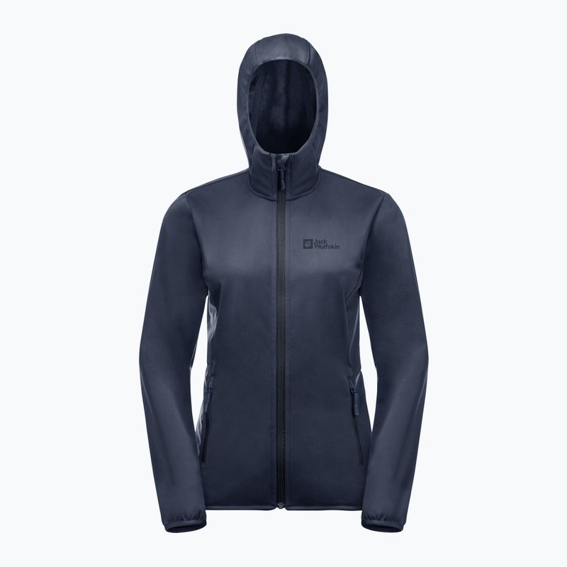 Jack Wolfskin moteriška softshell striukė Windhain Hoody navy blue 1307481_1010 10