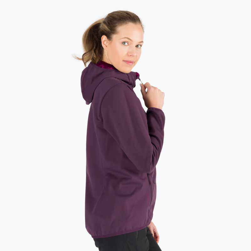 Jack Wolfskin moteriška softshell striukė Windhain Hoody purple 1307481 3