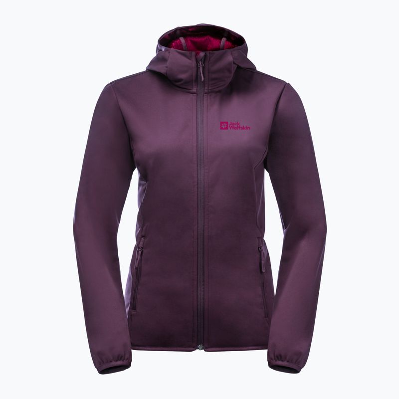 Jack Wolfskin moteriška softshell striukė Windhain Hoody purple 1307481 10