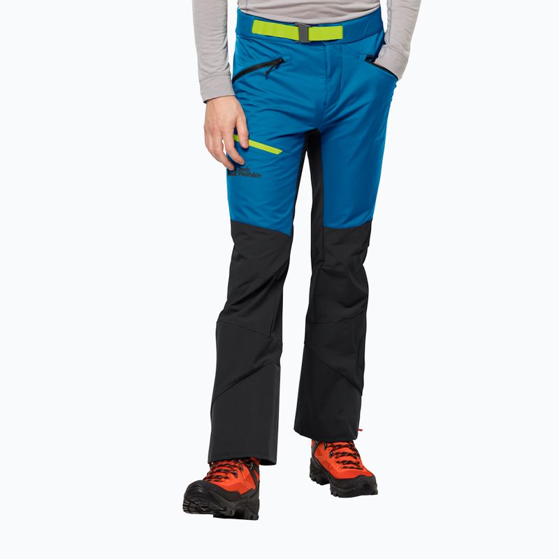 Jack Wolfskin vyriškos slidinėjimo kelnės Alpspitze blue-black 1507511