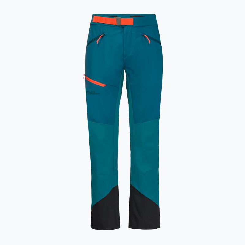 Jack Wolfskin vyriškos mėlynai žalios slidinėjimo kelnės Alpspitze 1507511 4