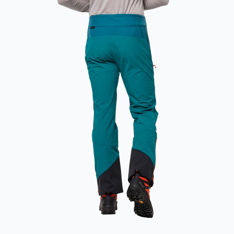 Jack Wolfskin vyriškos mėlynai žalios slidinėjimo kelnės Alpspitze 1507511 2