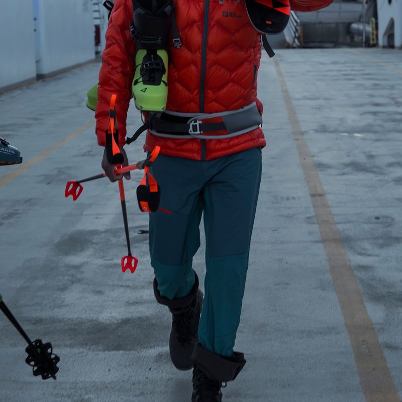 Jack Wolfskin vyriškos mėlynai žalios slidinėjimo kelnės Alpspitze 1507511 6