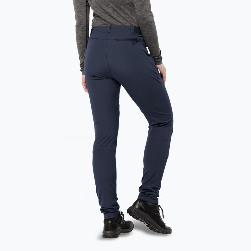 Moteriškos softshell kelnės Jack Wolfskin Geigelstein Slim night blue 2