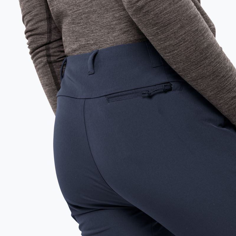 Moteriškos softshell kelnės Jack Wolfskin Geigelstein Slim night blue 4