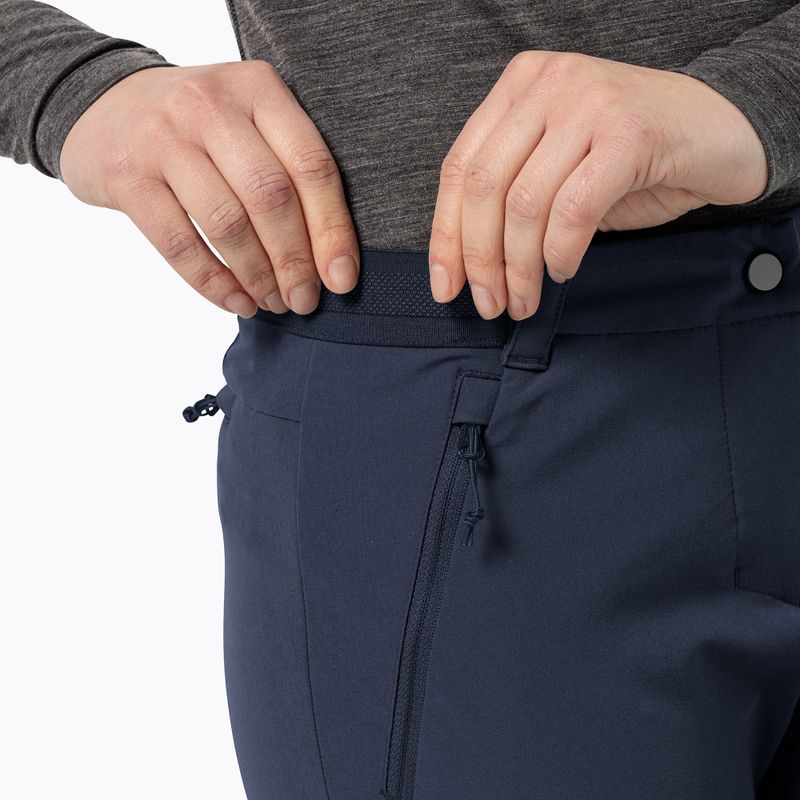 Moteriškos softshell kelnės Jack Wolfskin Geigelstein Slim night blue 5