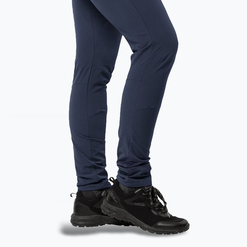 Moteriškos softshell kelnės Jack Wolfskin Geigelstein Slim night blue 6