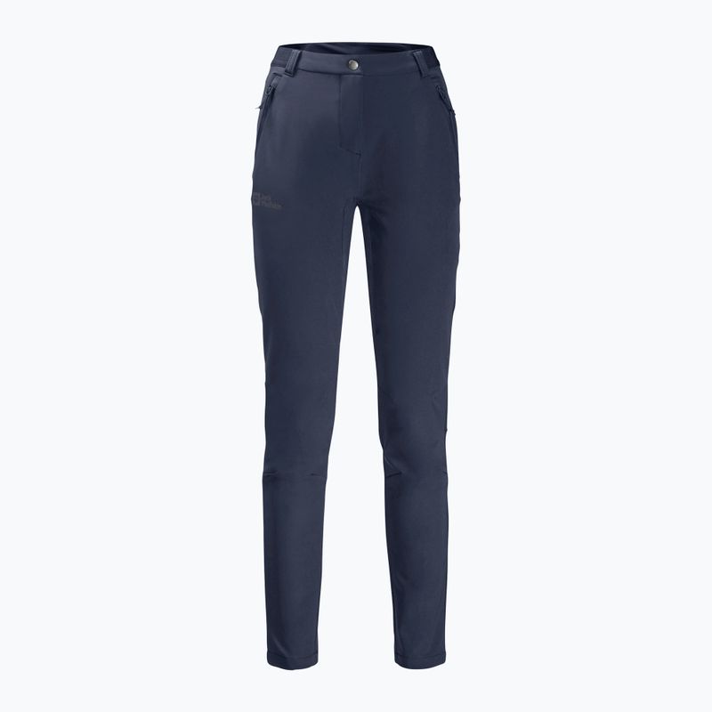 Moteriškos softshell kelnės Jack Wolfskin Geigelstein Slim night blue 7